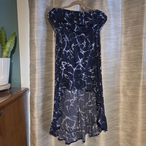 Adam Levine Collection Blue and White Dress